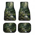 Scenery Car Floor Mat Set Universal Fit 4-piece Rainforest Landscape Automotive Mats All Weather Anti-slip Protectionpets 