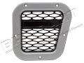 Britpart Xs Air Intake Grille Silver With Black Mesh Right Compatible Land Rover Defender Part Da1971