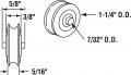 Prime-line D 1765 1-1 4 In Steel Ball Bearing Rollers Precision 2 Pack