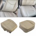 Seat Bottom Covers Synthetic Leather Compatible With 2003-2007 Gmc Sierra Chevrolet Silverado 1500 2500 3500 2006-2007