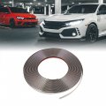 Uxcell 12m X 10mm Chrome Silver Tone Trim Decoration Strip For Car Auto