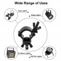 Uxcell Light Truss Clamps Aluminum Alloy Stage Lighting Pipe O Clamp For 0 71-0 83inch Od Tube Max Load 15lb Single Buckle