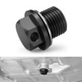Nicecnc Black Magnetic Oil Drain Plug For Suzuki Dr650s Se 1996-2024 