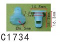 Autobahn88 Rocker Door Trim Body Panel Grommet Clip Compatible With Nissan Oem 76848ed000 Pack Of 20