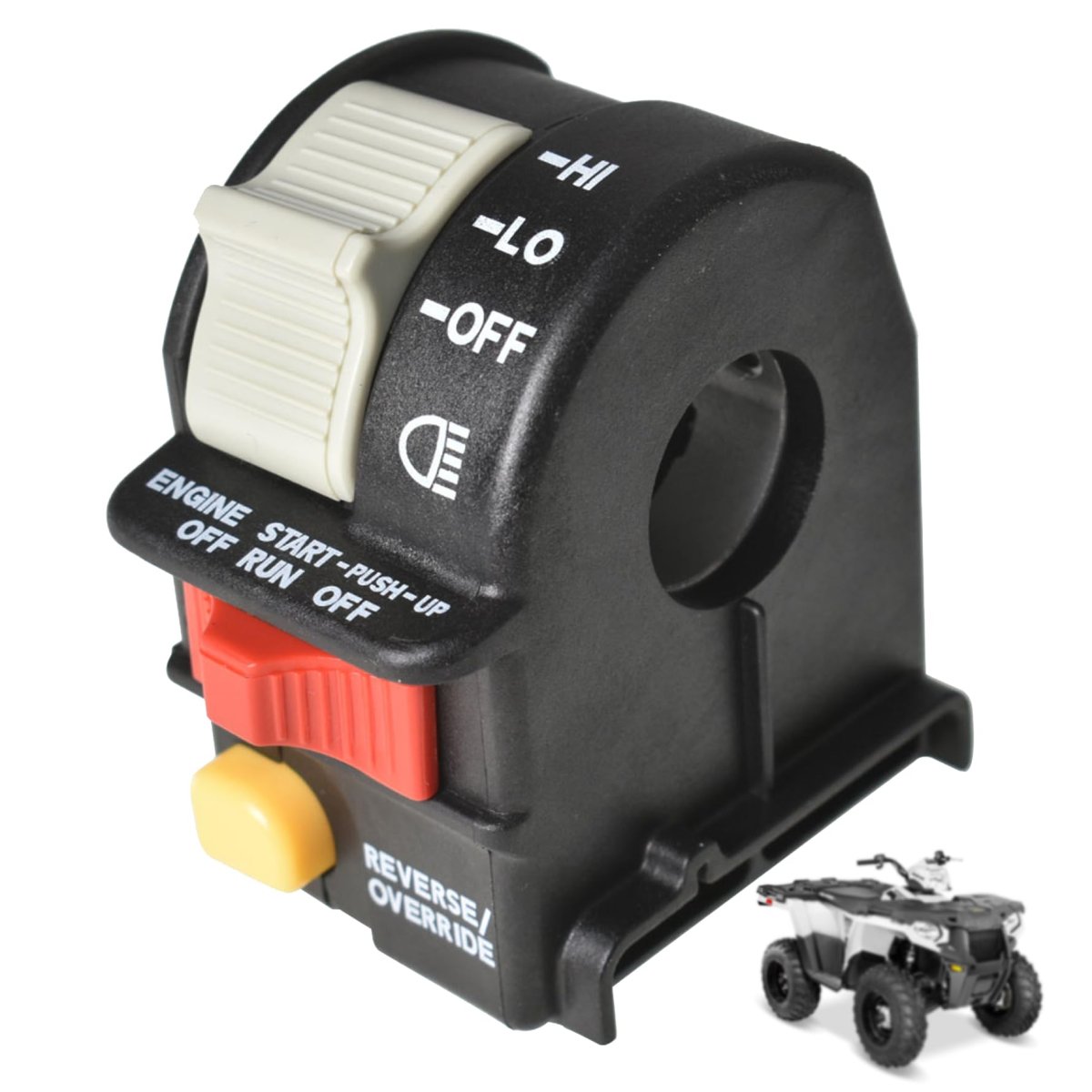 4010262 Headlight Hi Lo Off Switch Left Handlebar Bar Replacement For Sportsman 500 1999-200 Headlight Hi Lo Off Switch Left