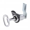 Uxcell Triangle Cam Lock 1-1 4 Cylinder Length Fits Up To 3 Thick Panel Silver Tone 2pcs