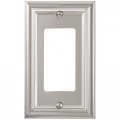 Elumina Continental Cast Satin Nickel Wallplate Rocker 