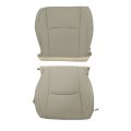 Front Driver And Passenger Side Bottom Seat Covers For Lexus Rx330 Rx350 Rx400h 2003 2009 Tan Perforated Microfiber Leather 