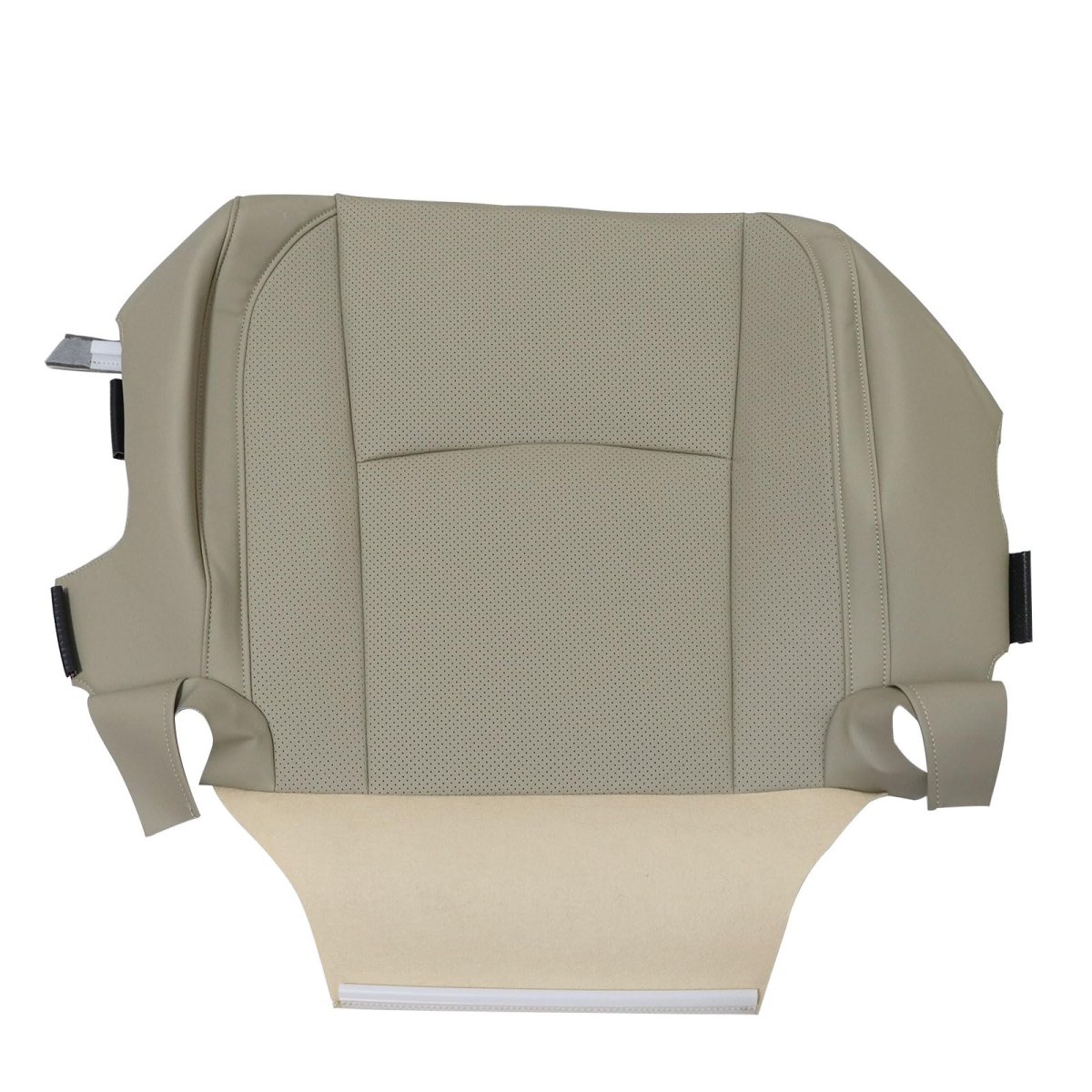 Front Driver And Passenger Side Bottom Seat Covers For Lexus Rx330 Rx350 Rx400h 2003 2009 Tan Perforated Microfiber Leather
