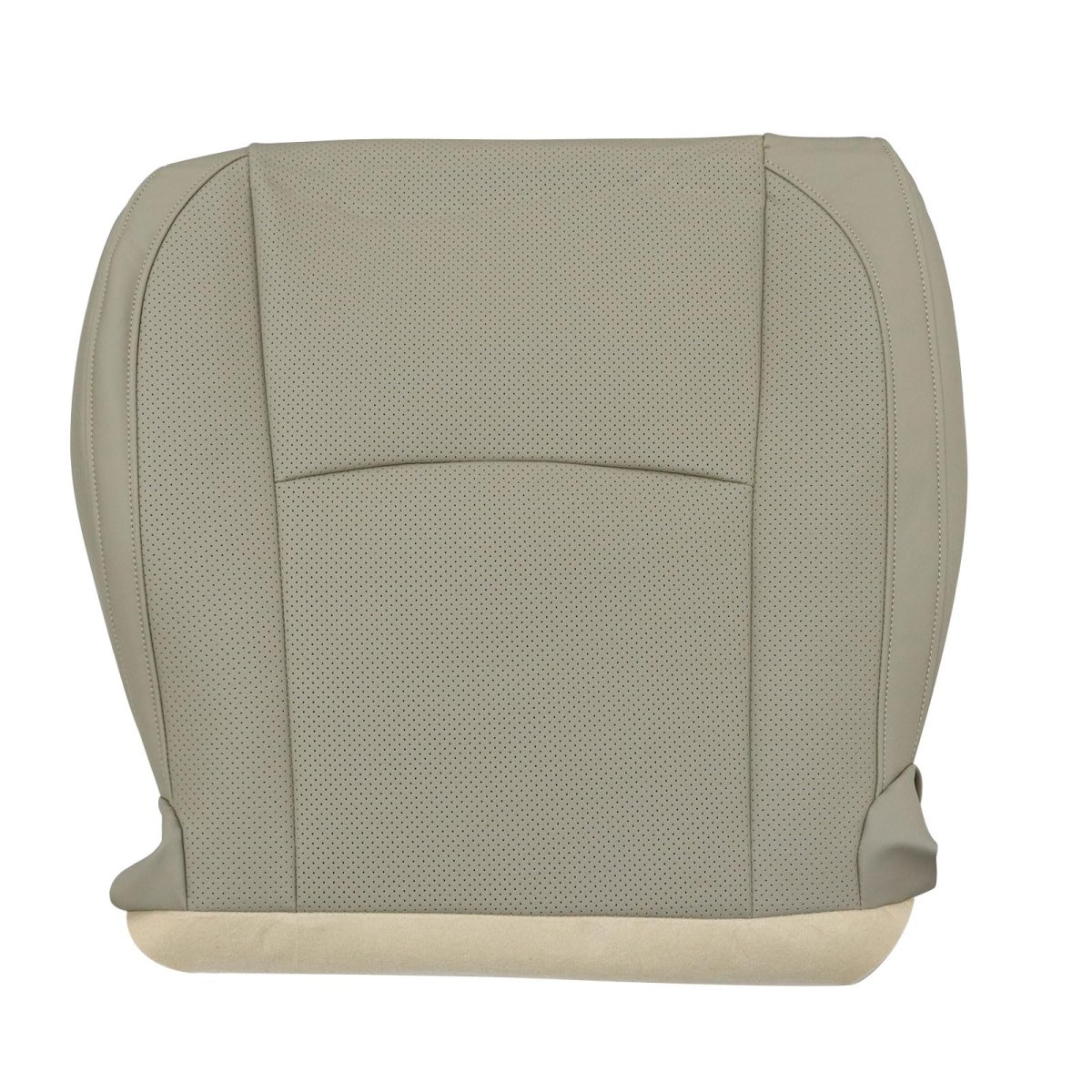Front Driver And Passenger Side Bottom Seat Covers For Lexus Rx330 Rx350 Rx400h 2003 2009 Tan Perforated Microfiber Leather