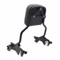 Httmt- Black Passenger Sissy Bar Backrest Compatible With 2018-up H-d Softail Fxfb Fat Boy Fxfbs P N Tghd-sbb050-bk