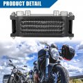 X Autohaux Black M12 Interface Engine Oil Cooler Standard Cooling Radiator Universal For Dirt Bike Pit Monkey Atv Quad