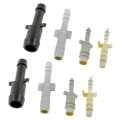 Vacuum Tubing Connector 8 Piece Set Straight Plastic And Rubber Fittings Black White 1 In 4 3 Sizes Alx-pau-mm-47308-cl360a50 