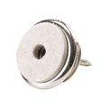 Nail On 1 Swivel Glides With Felt For Straight Or Angled Wooden Furniture Legs 4 Pieces Brass Round 