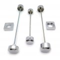Httmt Mt254-003- Fork Axle Caps Covers Compatible With 2006-2007 Suzuk Gsxr 600 750 2005-2008 Gsx-r 1000 Chr