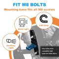 M8 Adjustable Universal Auxiliary Light Bracket For Motorcycle 60 To 105mm Bolt Spacing Aluminum Fender Mount With M5 And M6