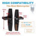 M8 Adjustable Universal Auxiliary Light Bracket For Motorcycle 60 To 105mm Bolt Spacing Aluminum Fender Mount With M5 And M6