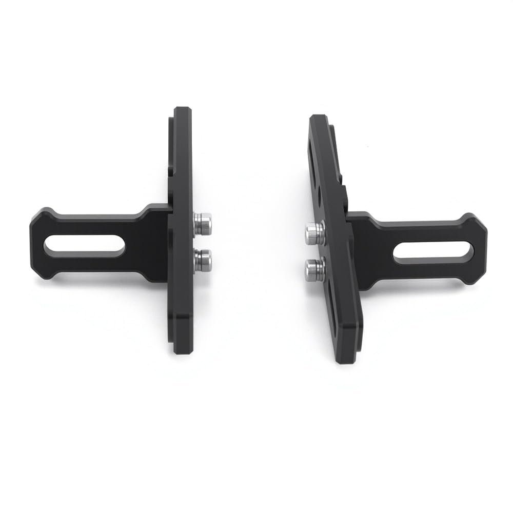 M8 Adjustable Universal Auxiliary Light Bracket For Motorcycle 60 To 105mm Bolt Spacing Aluminum Fender Mount With M5 And M6