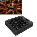 22pcs Tapered Lug Nuts With Nut Sleeve Key Alloy Steel For For Suzuki M12x1 25