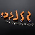 Silicone Radiator Coolant Hose Kit Clamps For Kxf250 Kx250f 2006-2008 2006 2007 2008 Orange