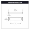 Belwith-keeler B076041-bgb Ingot 3 Center Pull 4 06 Brushed Golden Brass