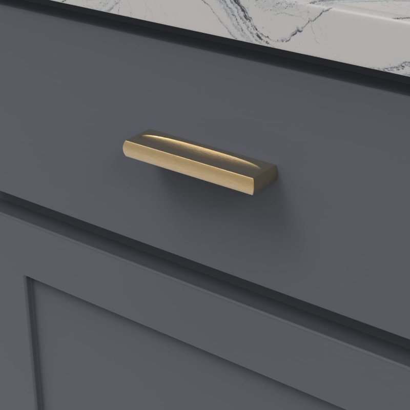Belwith-keeler B076041-bgb Ingot 3 Center Pull 4 06 Brushed Golden Brass