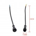 5 Pairs 4 Pin Led Electrical Connectors Waterproof Ip65 Extension Cable 0 2mm2 20cm Male And Female 15mm Nut 220v 3a For Lights