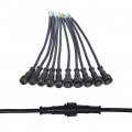 Wesiri 5pairs 4pin Black Electrical Connector Led For Lights 20cm Extension Cable 40cm Pair 0 2mma 15mm Nut 