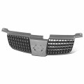 Ni1200218 Factory Style Front Bumper Grill Grille Assembly With Primed Silver Moulding For Nissan Sentra Base S 2006 Black 