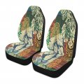Yettasbin Tribal Patchwork Front Car Seat Cover Non-slip Stain Water Resistant Breathable Protector Universal Fits Suv Auto