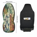 Yettasbin Tribal Patchwork Front Car Seat Cover Non-slip Stain Water Resistant Breathable Protector Universal Fits Suv Auto