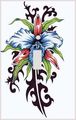 Tribal Flower Decorative Switchplate Cover 
