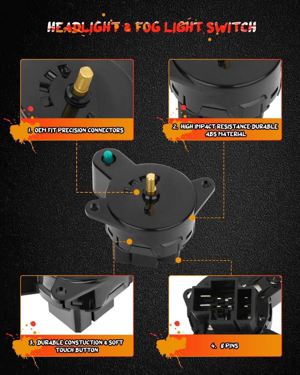 Headlight Dimmer Switch 3l5z-11654-ba For 1995-2006 Ford Ranger 1995-2000 Explorer Mazda B2300 B2500 B3000 B4000 Mercury