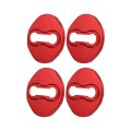 4pcs Car Door Lock Latches Cover Stainless Steel Protector For Mitsubishi Outlander Eclipse Cross Galant Red 