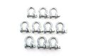 10 Galvanized Steel Bow Shackle Screw Pin Anchor 1 4 Inch Rigging Wll 1000 Lbs