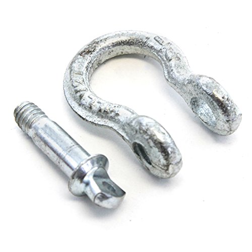 10 Galvanized Steel Bow Shackle Screw Pin Anchor 1 4 Inch Rigging Wll 1000 Lbs