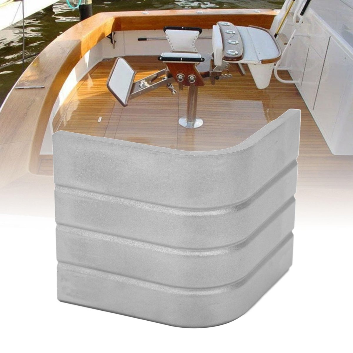 Pontoon Boat Aluminum Deck Corner Caps For Rounded Height 3-1 8in To 3-3 16inp To