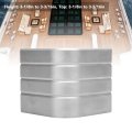 Pontoon Boat Aluminum Deck Corner Caps For Rounded Height 3-1 8in To 3-3 16inp To