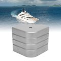 Pontoon Boat Aluminum Deck Corner Caps For Rounded Height 3-1 8in To 3-3 16inp To
