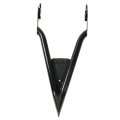 Wflnhb Motorcycle 16inch Detachable Sissy Bar Passenger Pointed Rear Backrest With Cushion Pad Replacement For Touring Road