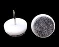 Yueton 60pcs Felt Nail-on Slider Glide Pad Furniture Chair Leg Feet Pads Table Wood Floor Protectors 20mm White