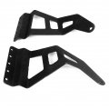 Ecotric 50 Straight Curve Roof Led Light Brackets Compatible With 1997-2003 Ford F-150 Upper Windshield Bar Mount Pair Black