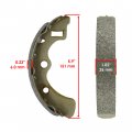 Caltric Rear Brake Hub With Shoes And Studs Compatible Kawasaki Mule 3010 Diesel 4x4 Kaf950b 20003 2004 2005-2008