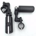 Black Short Adjustable Peg Mounting Kit With Skull Foot For 1 5 In Front Engine Guard Frame Tube Goldwing Vtx1300 Shadow