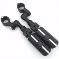 Black Short Adjustable Peg Mounting Kit With Skull Foot For 1 5 In Front Engine Guard Frame Tube Goldwing Vtx1300 Shadow 