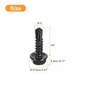 Uxcell 10 X 3 4 Hex Washer Head Self Drilling Screws 30pcs 410 Stainless Steel Sheet Metal Tapping For Wood Black