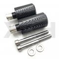 Smt-no Cut Frame Slider Crash Protector Compatible With 2004-2011 Fz6 Fazer Fz6s Carbon B075vm7np6