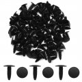 Uxcell 100 Pcs Black Round Head Door Card Trim Plastic Retainer Clips For Car Auto