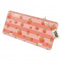 Cute Peaches And Stripes Pattern Novelty Metal Vanity Tag License Plate
