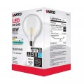 Satco 6pk 6w G40 Globe Filament Led 4000k Medium Base Dimmable 60w Equiv